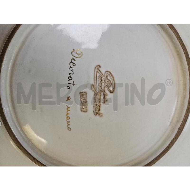 PIATTO DECORATIVO PATRIGNANI DIP. A MANO | Mercatino dell'Usato Roma appia 3