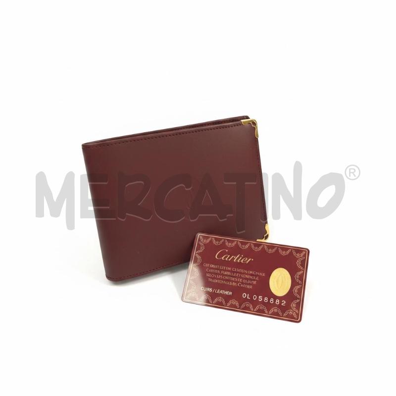PORTA FOGLIO CARTIER BORDEAUX CON PORTASSEGNI | Mercatino dell'Usato Roma appia 2