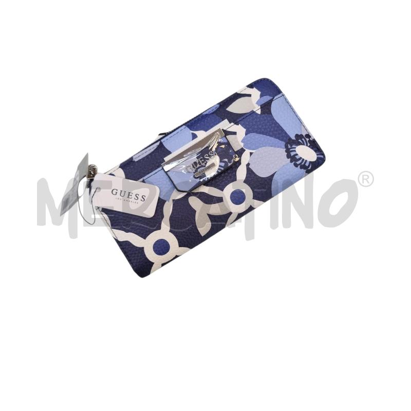PORTA FOGLIO GUESS BLU CELESTE BIAN FANT FIOR  | Mercatino dell'Usato Roma appia 1