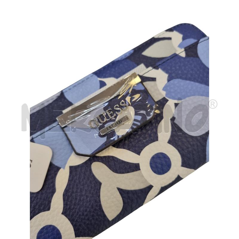 PORTA FOGLIO GUESS BLU CELESTE BIAN FANT FIOR  | Mercatino dell'Usato Roma appia 2