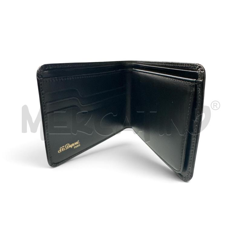 PORTA FOGLIO S.T DUPONT PELLE NER D DORAT  | Mercatino dell'Usato Roma appia 2