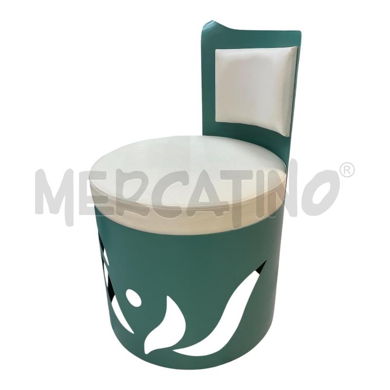 SALOTTINO BIANCO/VERDE 4PZ | Mercatino dell'Usato Roma appia 2