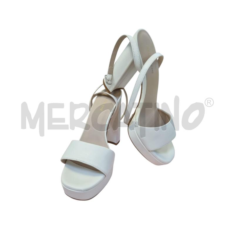 SANDALI DONNA ATELIER EME PELLE BIANC TAC | Mercatino dell'Usato Roma appia 3