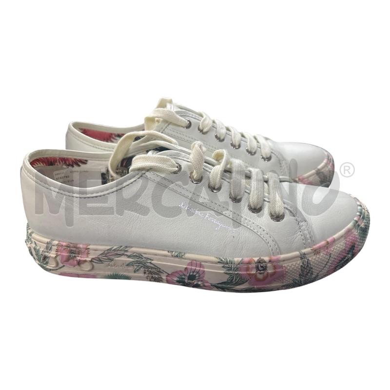 SCARPE DONNA SALVATORE FERRAGAMO BIANC SUOLA FIOR | Mercatino dell'Usato Roma appia 1