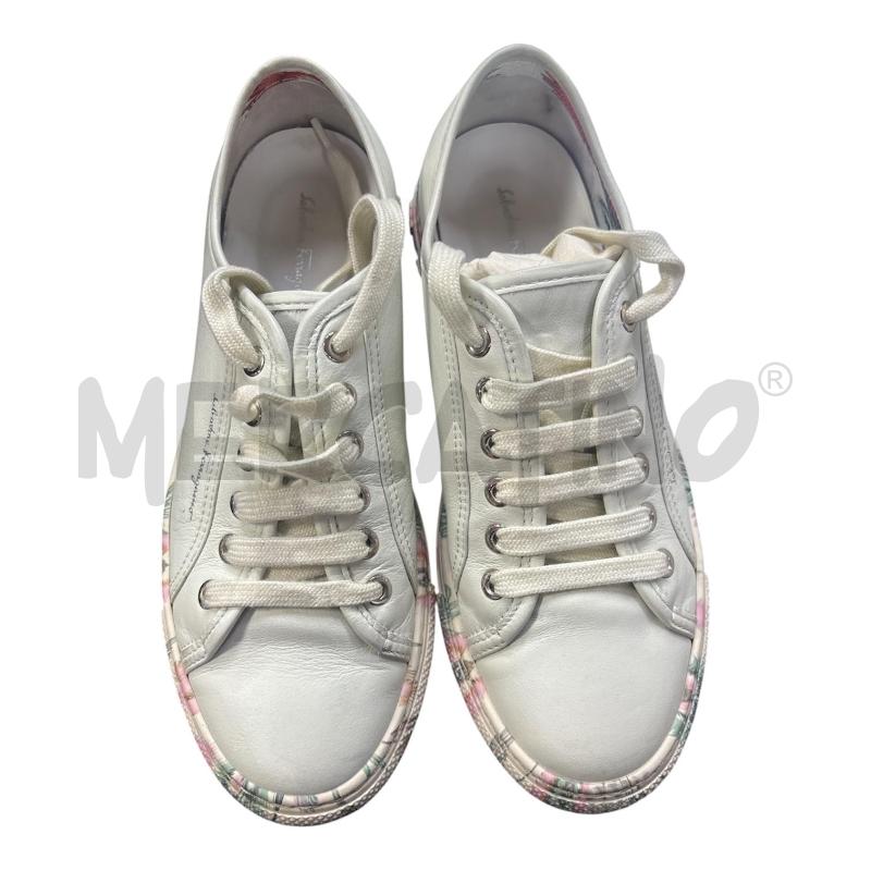 SCARPE DONNA SALVATORE FERRAGAMO BIANC SUOLA FIOR | Mercatino dell'Usato Roma appia 2