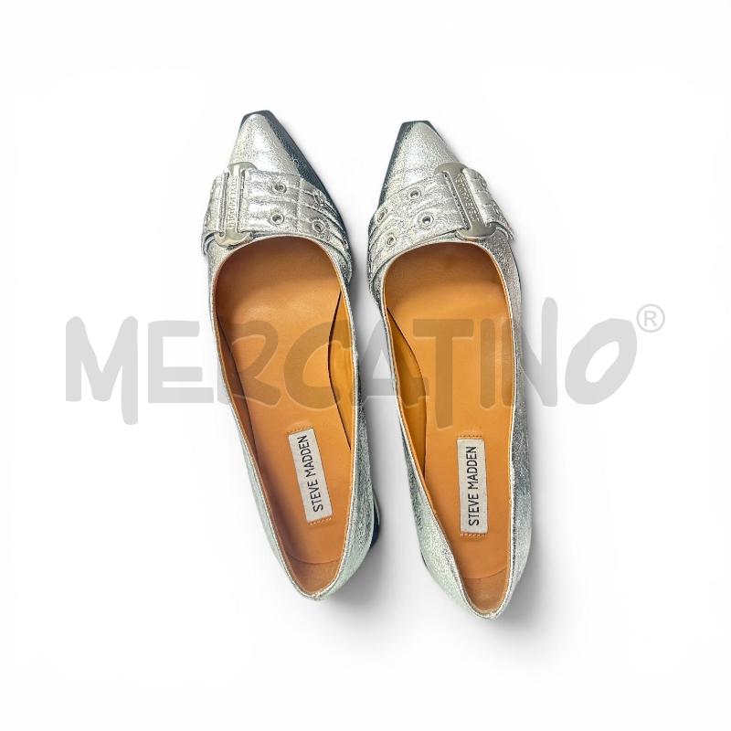SCARPE DONNA STEVE MADDEN ARGENTATE FIBBIA | Mercatino dell'Usato Roma appia 2