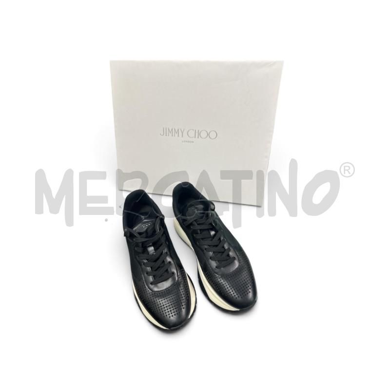 SCARPE JIMMY CHOO RYLIE ONLM BLACK NAPPA NER BIANC | Mercatino dell'Usato Roma appia 1