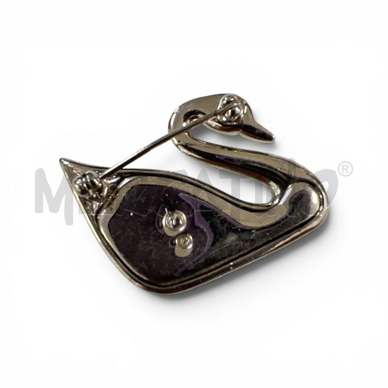 SPILLA CIGNO SWAROVSKI ARGENTAT DORAT | Mercatino dell'Usato Roma appia 2