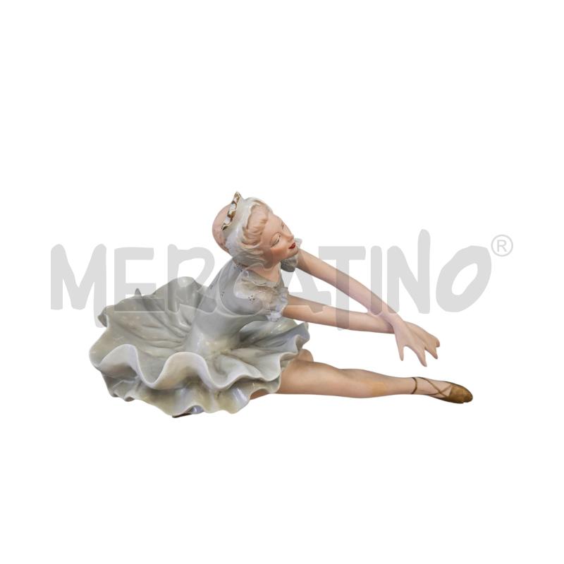 STATUINA BALLERINA SEDUTA ROYAL SWAN  | Mercatino dell'Usato Roma appia 1