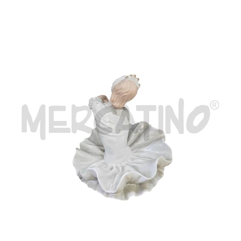 STATUINA BALLERINA SEDUTA ROYAL SWAN  | Mercatino dell'Usato Roma appia 4