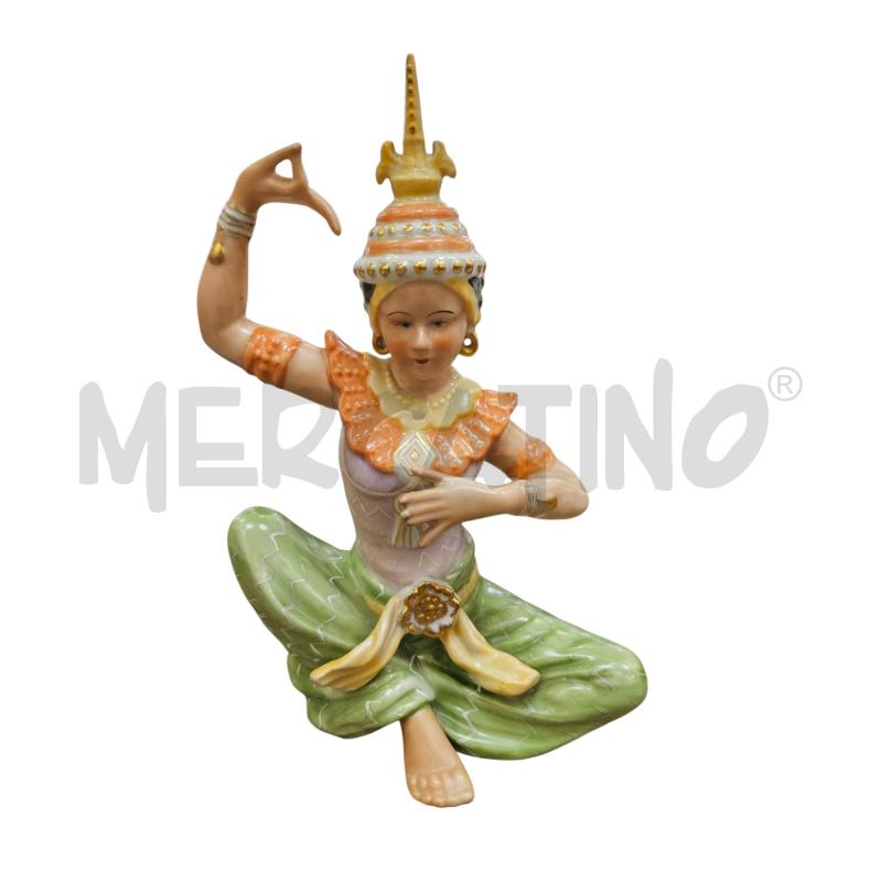 STATUINA DANZATRICE THAILANDESE PANTALONE VERDE | Mercatino dell'Usato Roma appia 1