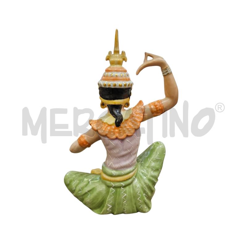 STATUINA DANZATRICE THAILANDESE PANTALONE VERDE | Mercatino dell'Usato Roma appia 2
