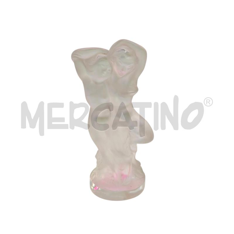 STATUINA LALIQUE NINFA E FAUNO  | Mercatino dell'Usato Roma appia 1