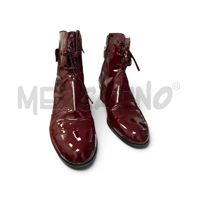 STIVALETTI DONNA AMINA RUBINACI PELLE BORDEAUX LUCID  | Mercatino dell'Usato Roma appia 1