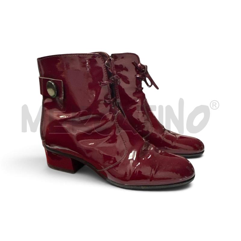 STIVALETTI DONNA AMINA RUBINACI PELLE BORDEAUX LUCID  | Mercatino dell'Usato Roma appia 2