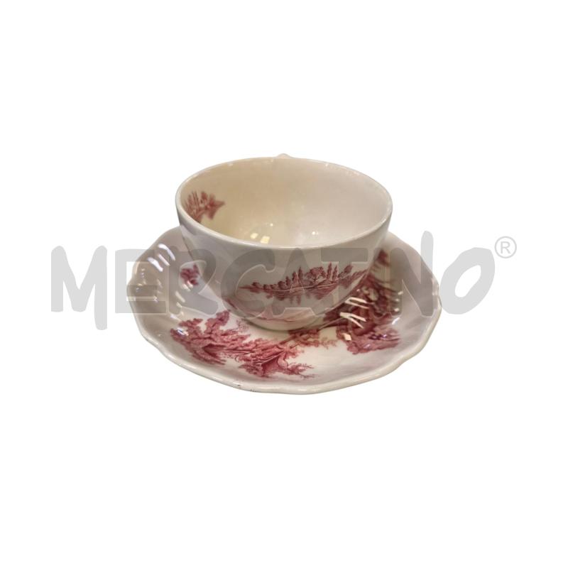 TAZZA ENGLAND BIANCA ROSSA | Mercatino dell'Usato Roma appia 3