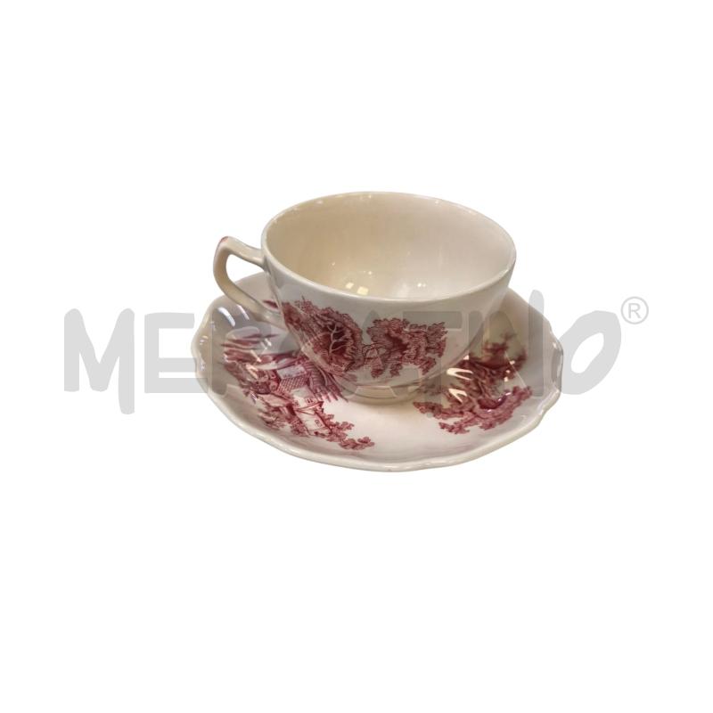 TAZZA ENGLAND BIANCA ROSSA | Mercatino dell'Usato Roma appia 4