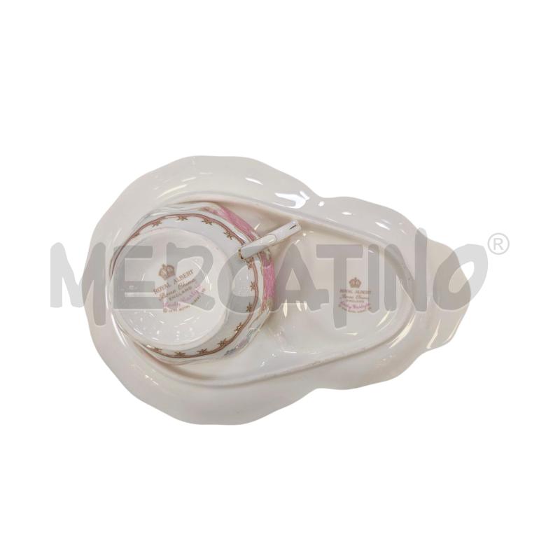 TAZZA ROYAL ALBERT BONE CHINA PIATTO/VASSOIO  | Mercatino dell'Usato Roma appia 3