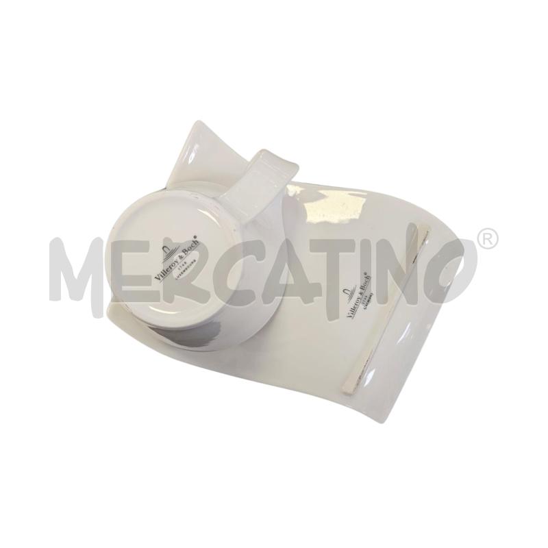 TAZZA + PIATTINO VILLEROY E BOCH ONDULATA | Mercatino dell'Usato Roma appia 4