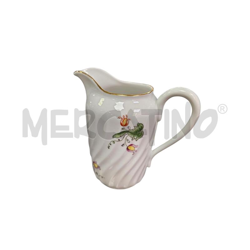 TAZZE PZ. 6 GINORI FIORI ARANCION VIOLA BORDO ORO | Mercatino dell'Usato Roma appia 4