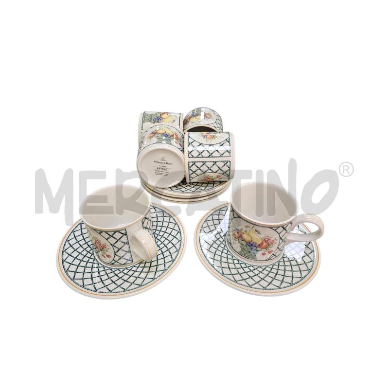 TAZZE PZ. 6 VILLEROY&BOCH BASKEY | Mercatino dell'Usato Roma appia 1