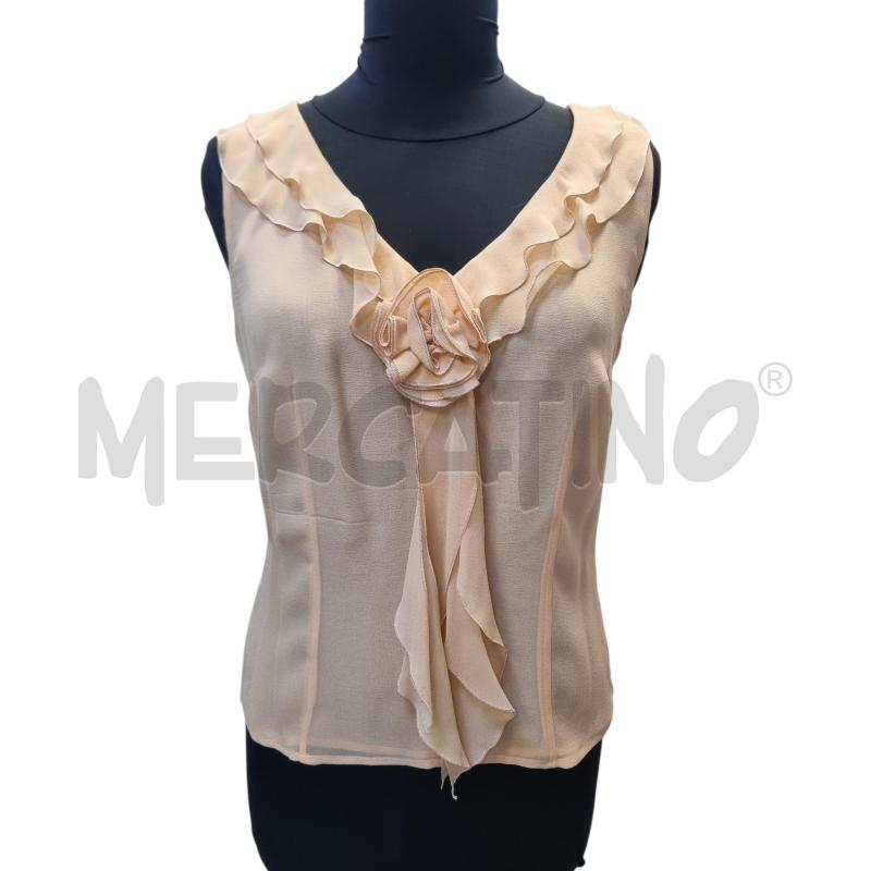 TOP MAGLIA LUISA SPAGNOLI SALMONE SETA | Mercatino dell'Usato Roma appia 1