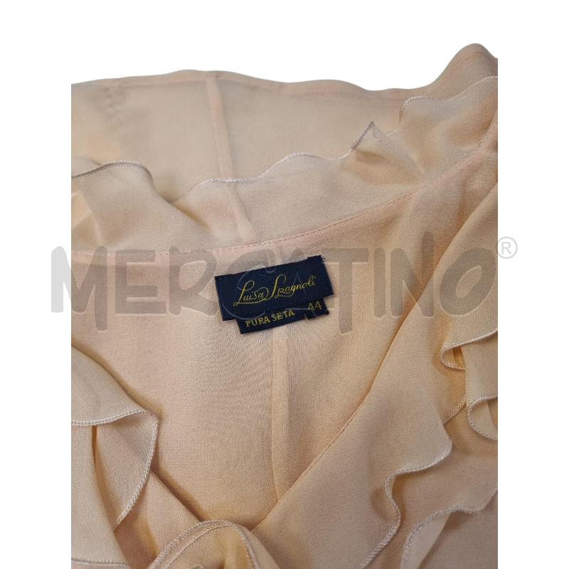 TOP MAGLIA LUISA SPAGNOLI SALMONE SETA | Mercatino dell'Usato Roma appia 3