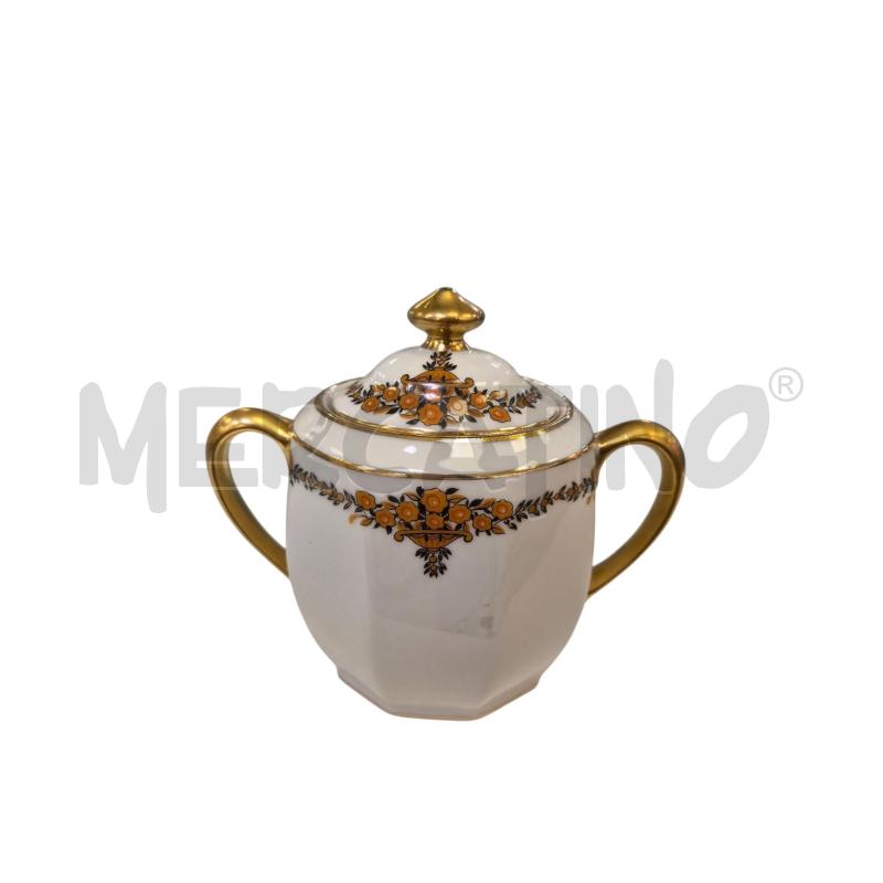 TRITTICO LIMOGES BEIGE ORO FIORI ARANCIONI | Mercatino dell'Usato Roma appia 3