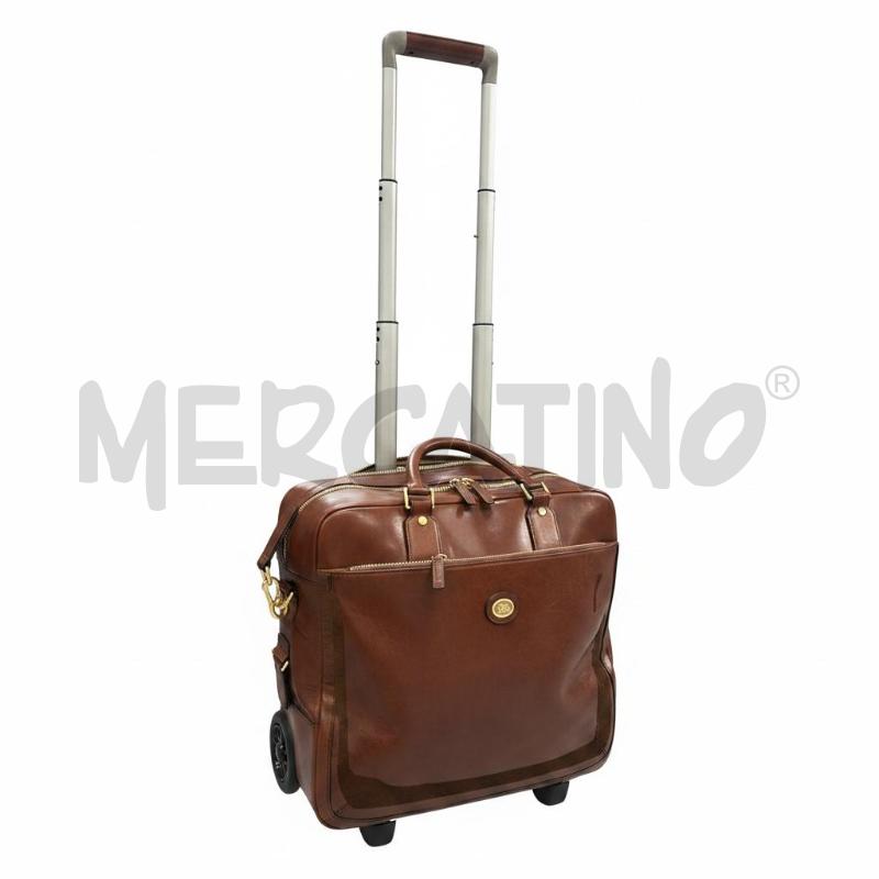 TROLLEY THE BRIDGE MARRONE  CON RUOTE  | Mercatino dell'Usato Roma appia 1