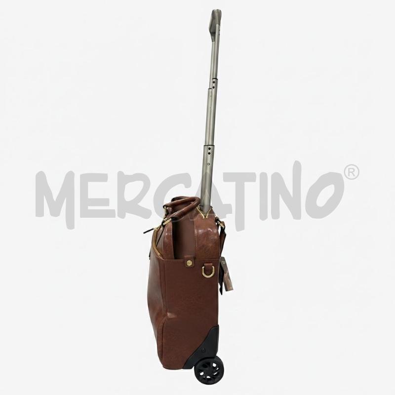 TROLLEY THE BRIDGE MARRONE  CON RUOTE  | Mercatino dell'Usato Roma appia 2