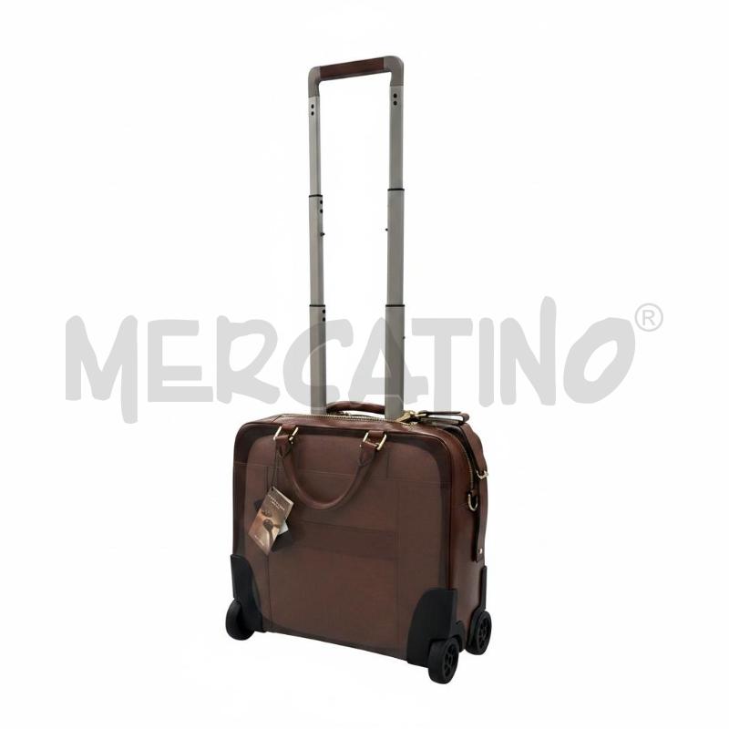 TROLLEY THE BRIDGE MARRONE  CON RUOTE  | Mercatino dell'Usato Roma appia 3