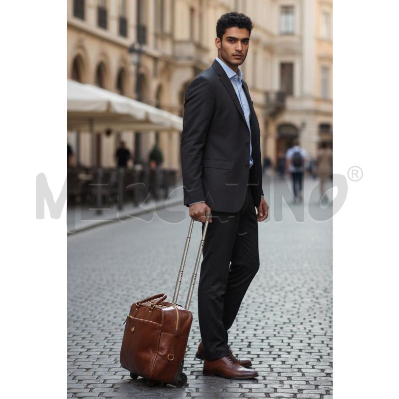 TROLLEY THE BRIDGE MARRONE  CON RUOTE  | Mercatino dell'Usato Roma appia 4