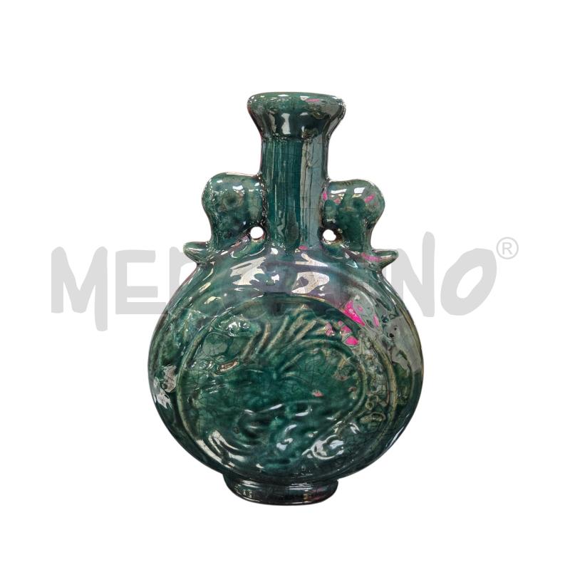 VASO CONESE CERAMICA VERDE | Mercatino dell'Usato Roma appia 1