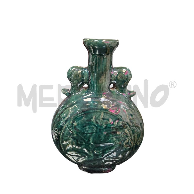 VASO CONESE CERAMICA VERDE | Mercatino dell'Usato Roma appia 3