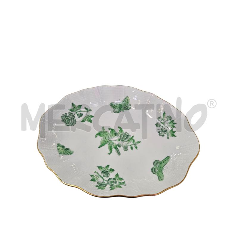 VASSOIETTO HEREND FARFALLE FIORI VERDI  | Mercatino dell'Usato Roma appia 1