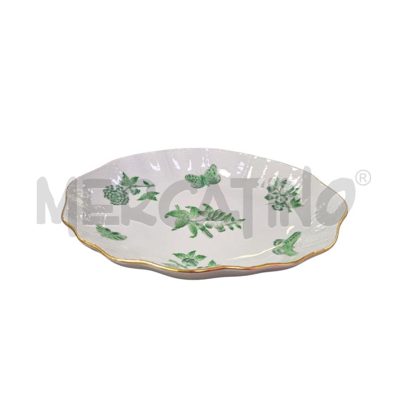 VASSOIETTO HEREND FARFALLE FIORI VERDI  | Mercatino dell'Usato Roma appia 2