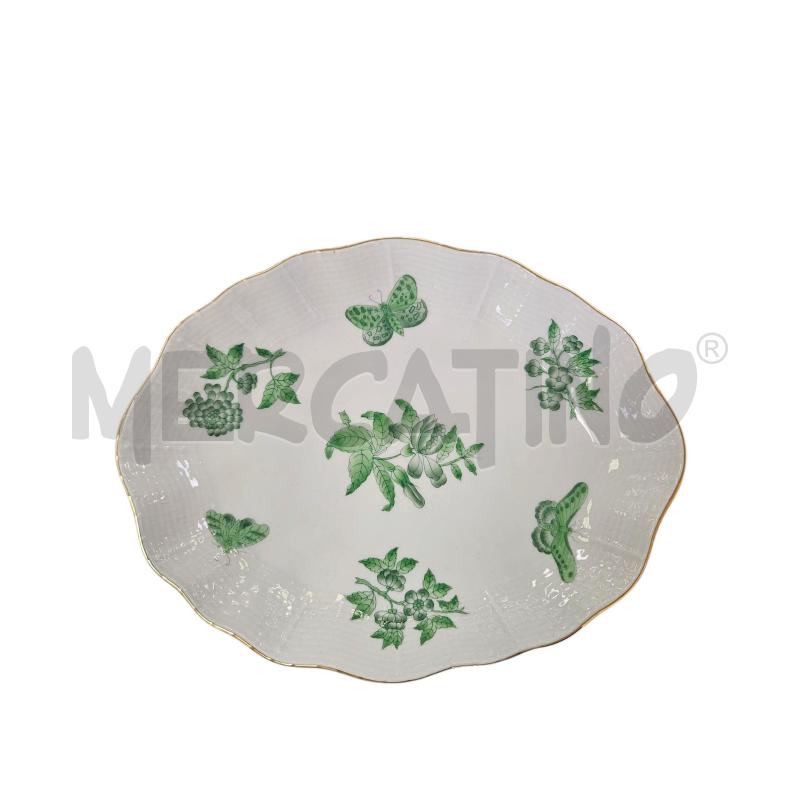 VASSOIETTO HEREND FARFALLE FIORI VERDI  | Mercatino dell'Usato Roma appia 3