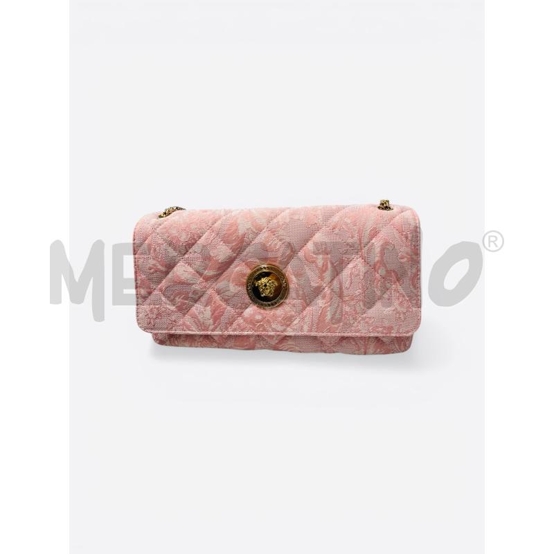 VERSACE SHOULDER BAG ROSA DAMASCATA CATENA DORATA  | Mercatino dell'Usato Roma appia 2