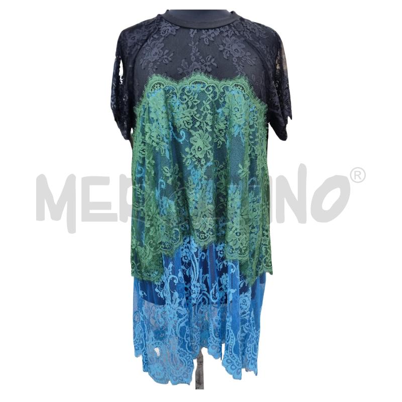 VESTITO DONNA ANIYE BY PIZZO NER VERD CELESTE  | Mercatino dell'Usato Roma appia 1