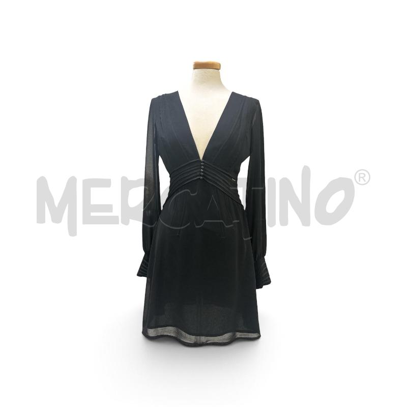 VESTITO DONNA ELISABETTA FRANCHI NER BOTTONCINI NER DAVANTI | Mercatino dell'Usato Roma appia 1