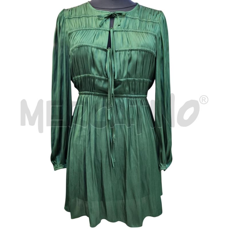 VESTITO DONNA MAJE VERDE PLISS SCOLL V  | Mercatino dell'Usato Roma appia 1