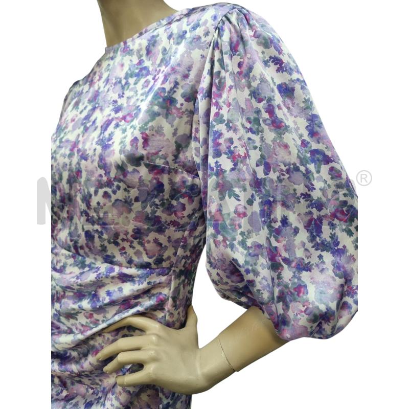 VESTITO DONNA MAJE VIOLE FIORELLINI FUCSIA  | Mercatino dell'Usato Roma appia 4