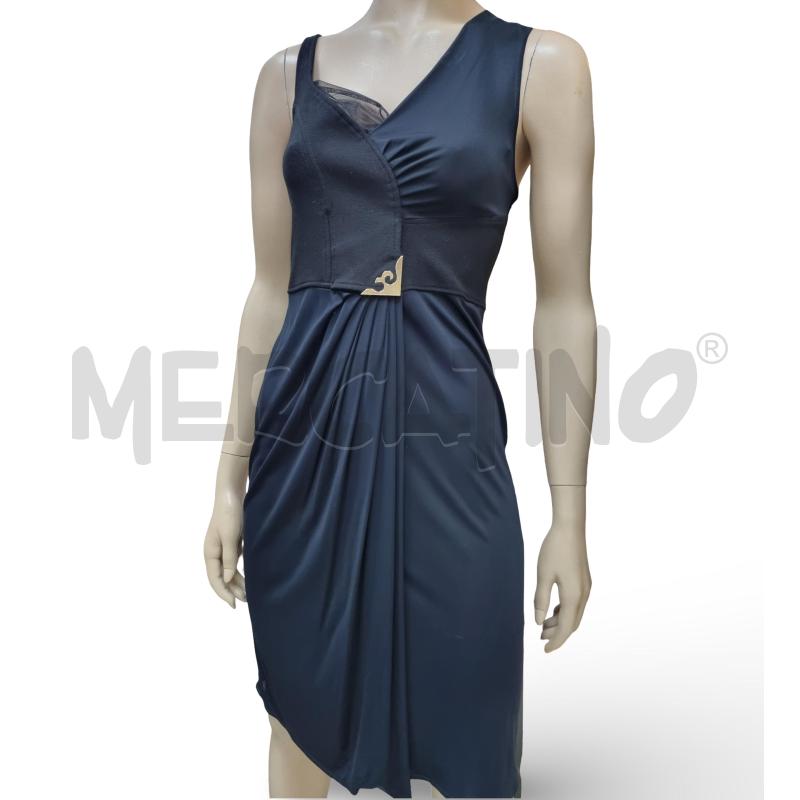 VESTITO DONNA VERSACE COLLECTION NER FIBIA DORATA | Mercatino dell'Usato Roma appia 2