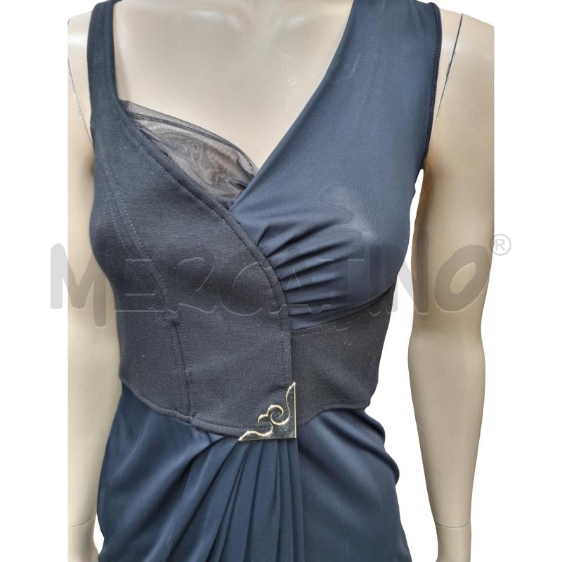 VESTITO DONNA VERSACE COLLECTION NER FIBIA DORATA | Mercatino dell'Usato Roma appia 3