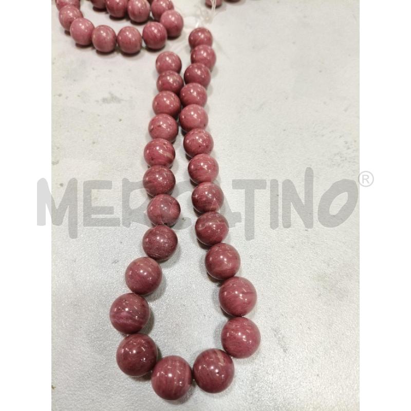 3 FILI RODONITE SFERICALINEA FUR  CON SACCHETTO | Mercatino dell'Usato Roma talenti 2