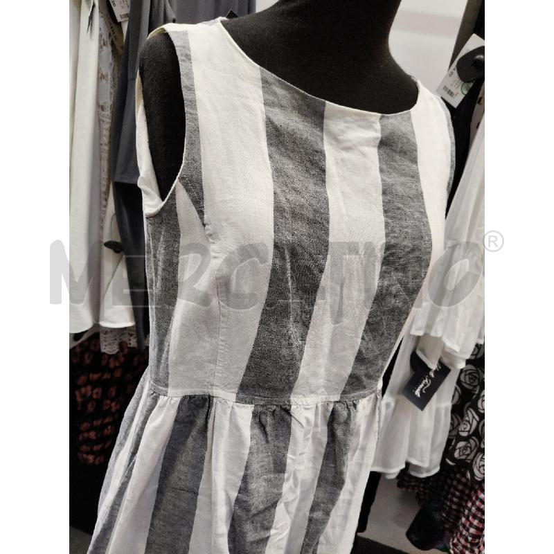 ABITO DONNA INTREND LINO RIGHE BIA/GRI | Mercatino dell'Usato Roma talenti 2