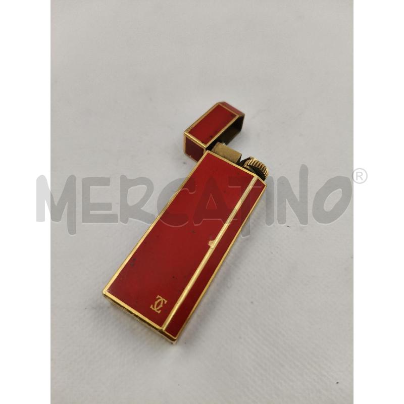 ACCENDINO CARTIER ROSSO DA RIV | Mercatino dell'Usato Roma talenti 2