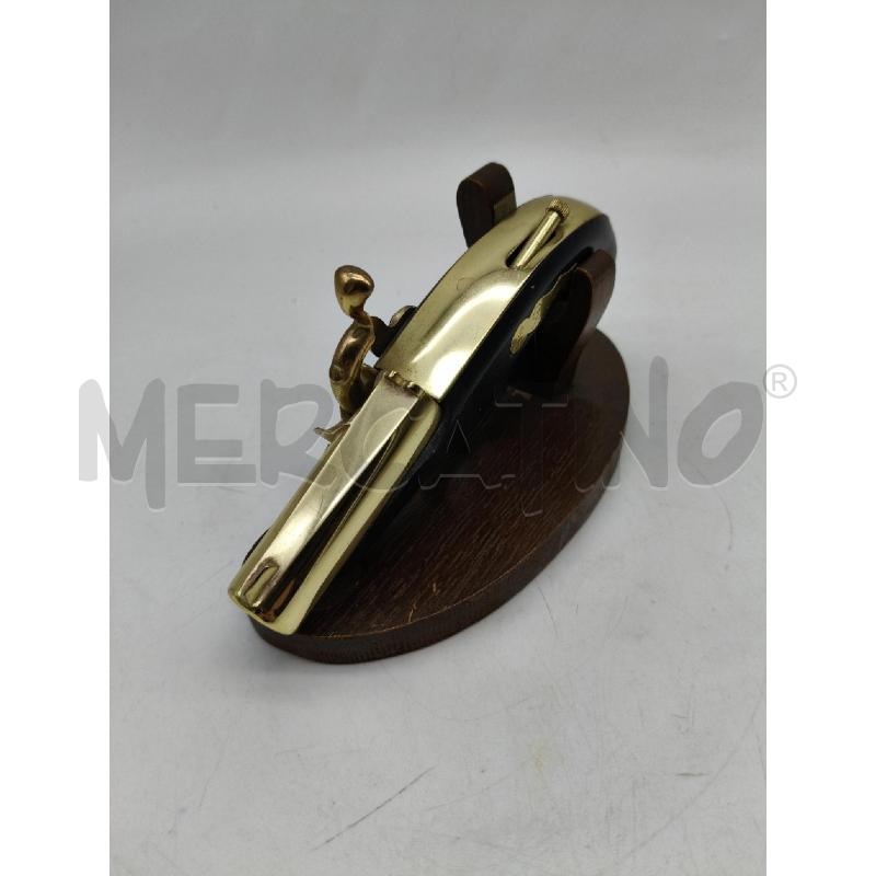 ACCENDINO PISTOLA CON BASE LEGNO DA RIV | Mercatino dell'Usato Roma talenti 2