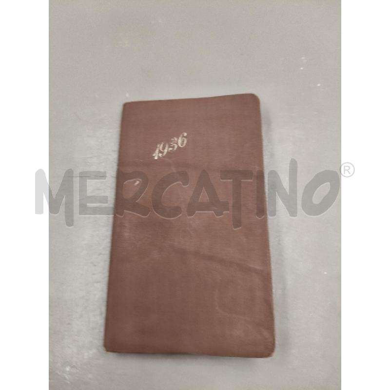 AGENDA VINTAGE 1936 | Mercatino dell'Usato Roma talenti 1