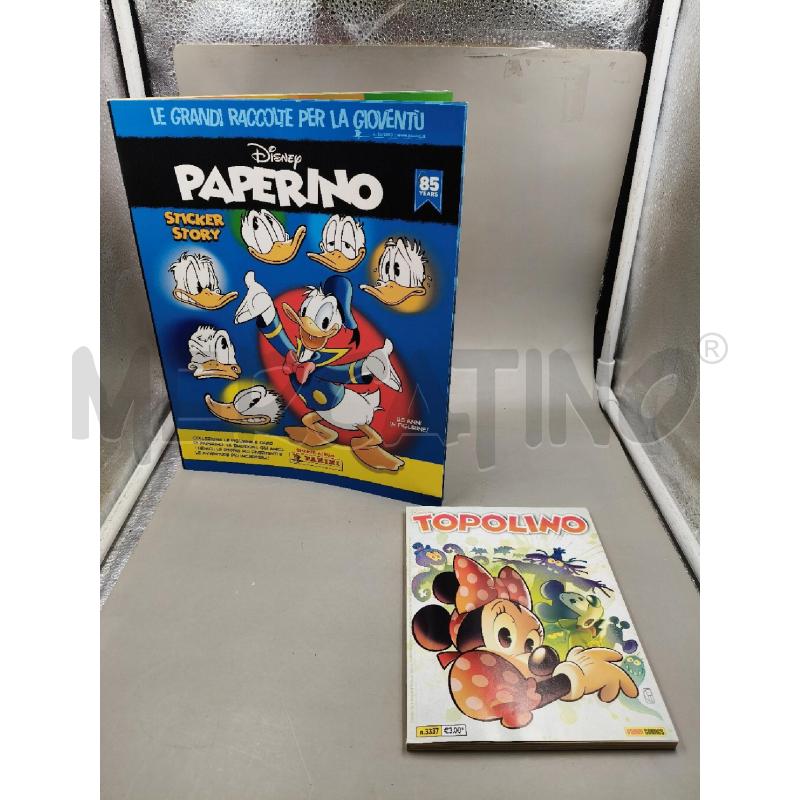 ALBUM PAPERINO+FUMETTO TOPOLINO 85 ANNI | Mercatino dell'Usato Roma talenti 1